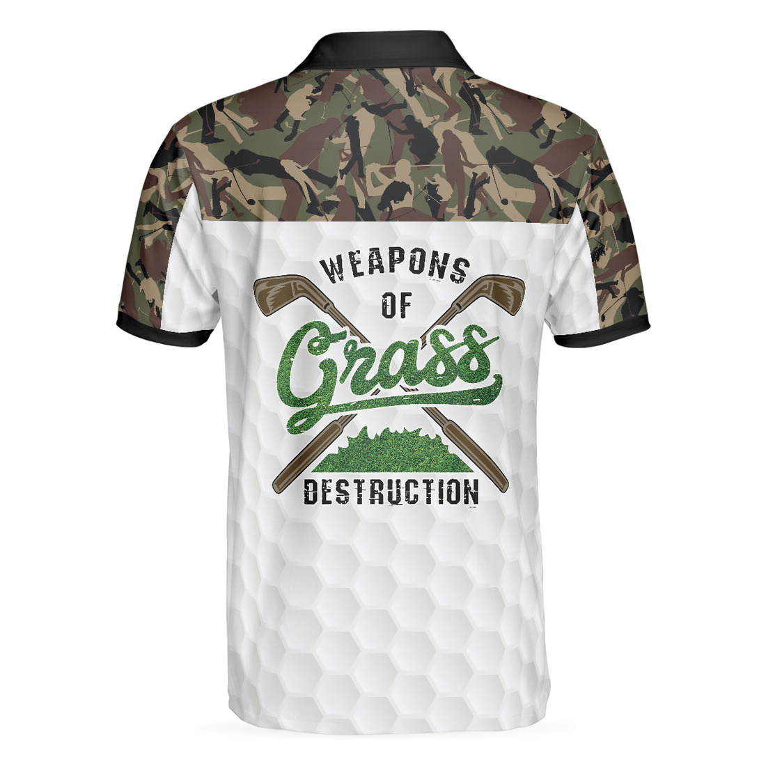 Weapon Of Grass Destruction Golf Polo Shirt Smart Golf Shirt For Men - 1