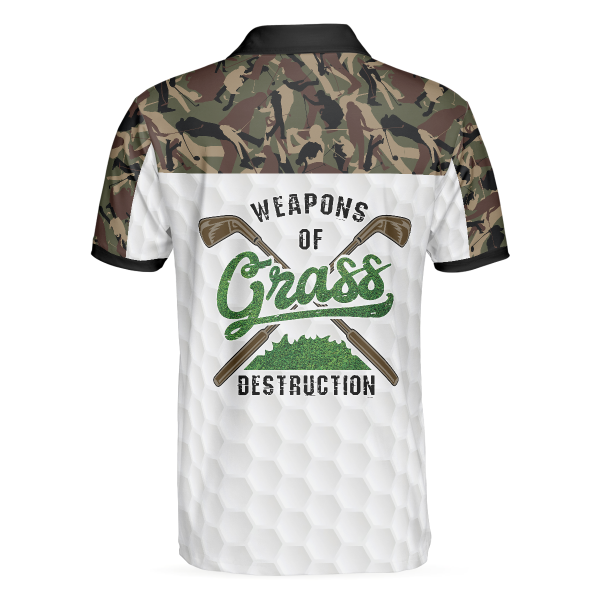 Weapon Of Grass Destruction Golf Polo Shirt Smart Golf Shirt For Men - 2