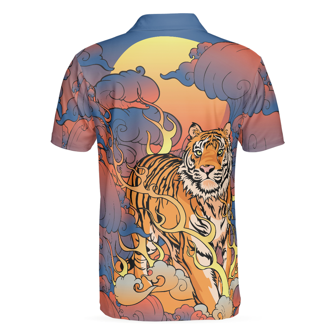 Oriental Powerful Tiger Polo Shirt Cool Tiger Shirt For Men Tiger Gift Idea - 1