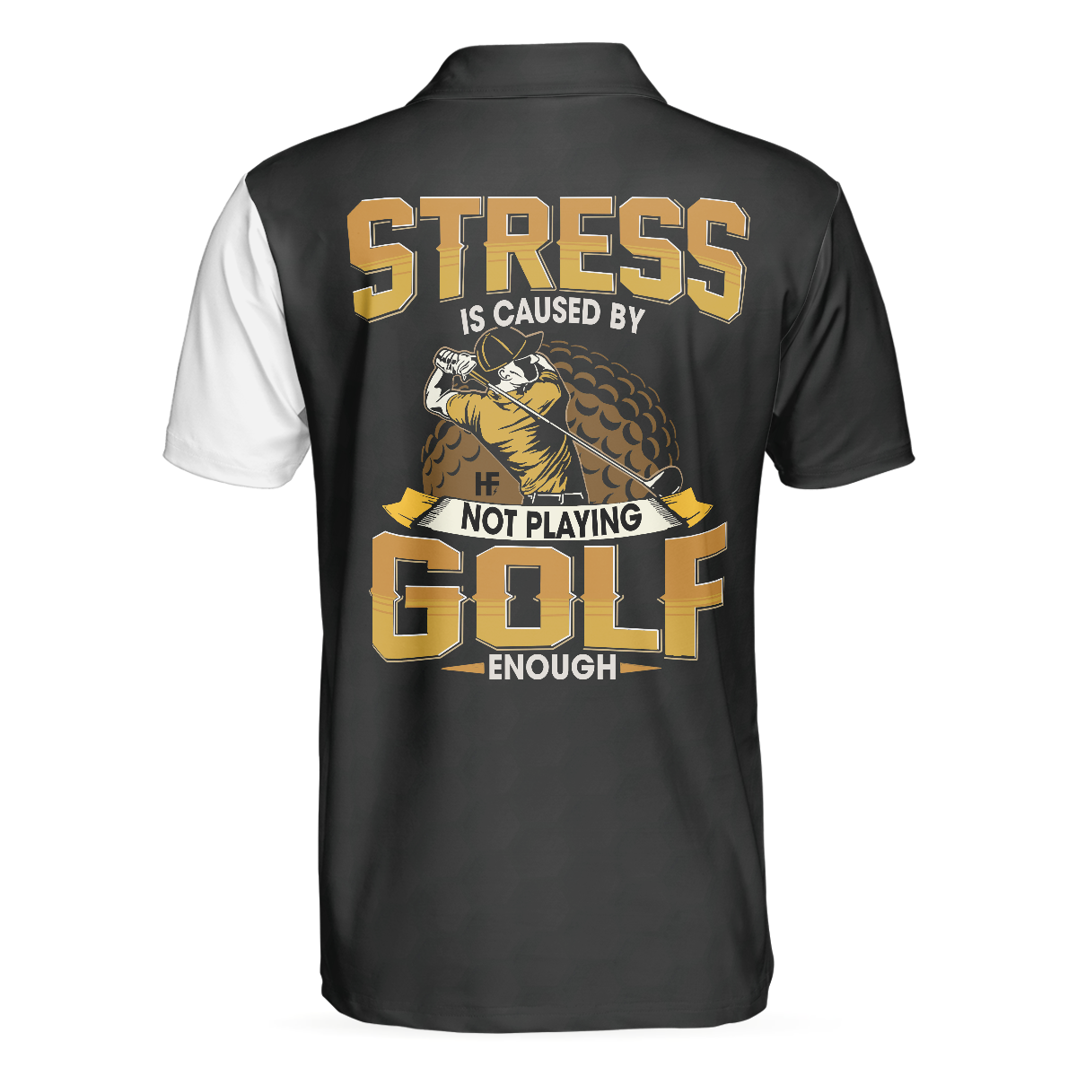 Stress Is Caused By Not Playing Golf Enough Polo Shirt Best Argyle Pattern Golf Shirt For Men Colorful Golf Shirt - 2