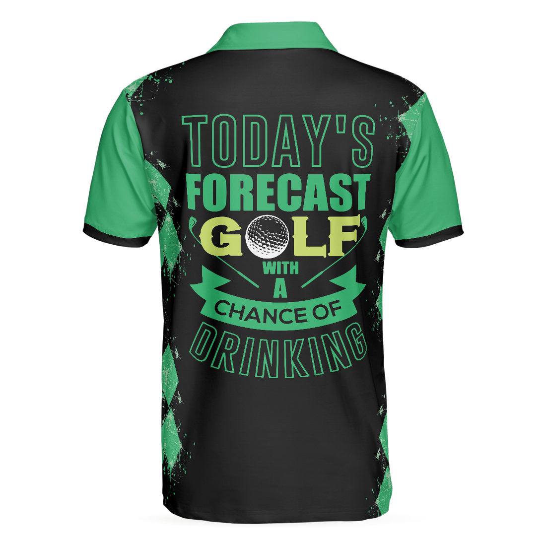 Todays Forecast For Zombie Golfer Golf Polo Shirt Smart Golf Shirt For Men - 1