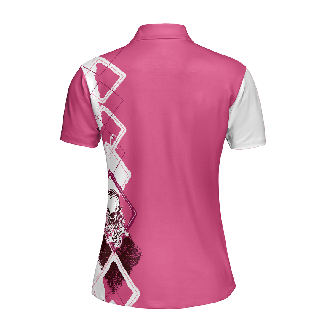 The Lady Golf Skull Short Sleeve Women Polo Shirt - 1