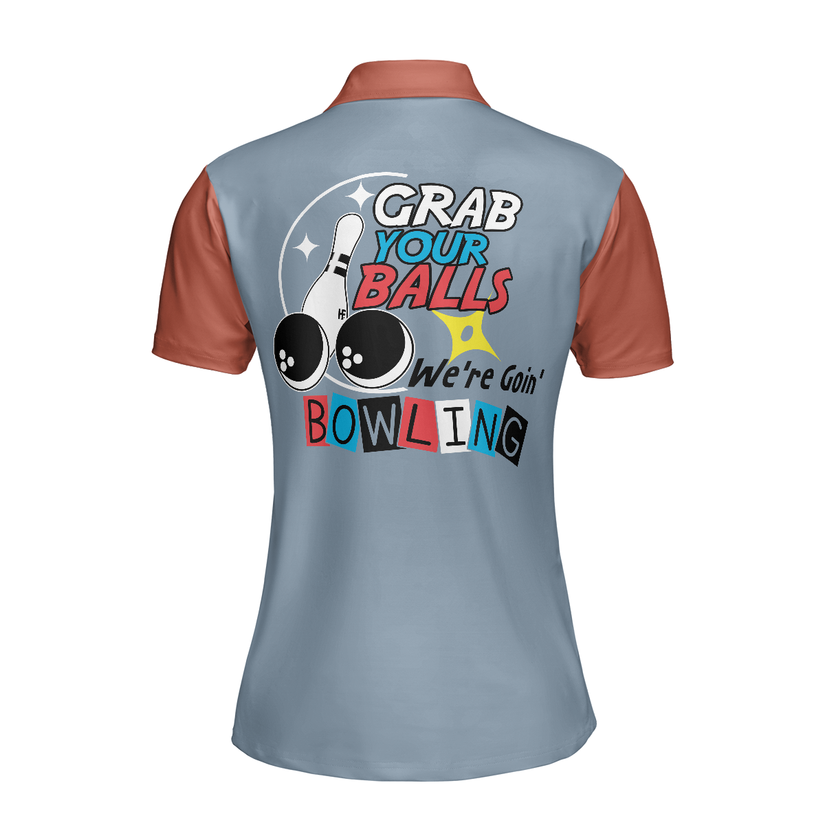 Grab Your Balls We Are Going Bowling Short Sleeve Women Polo Shirt Funny Bowling Shirt For Women Ladies Bowling Gift - 2