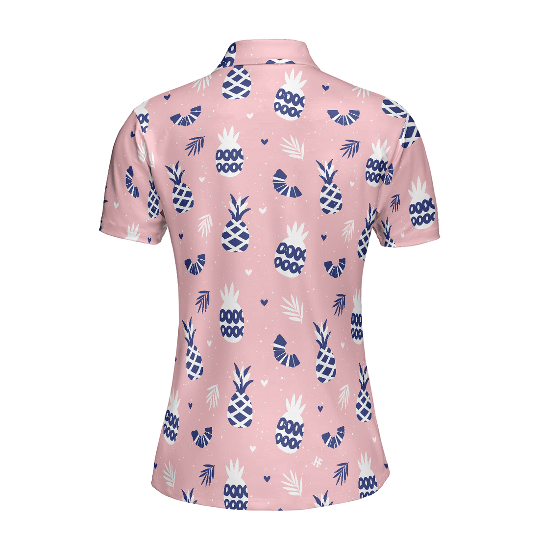 Golf Girl Summer Pattern Short Sleeve Women Polo Shirt Pink Golf Shirt For Ladies Unique Female Golf Gift - 1