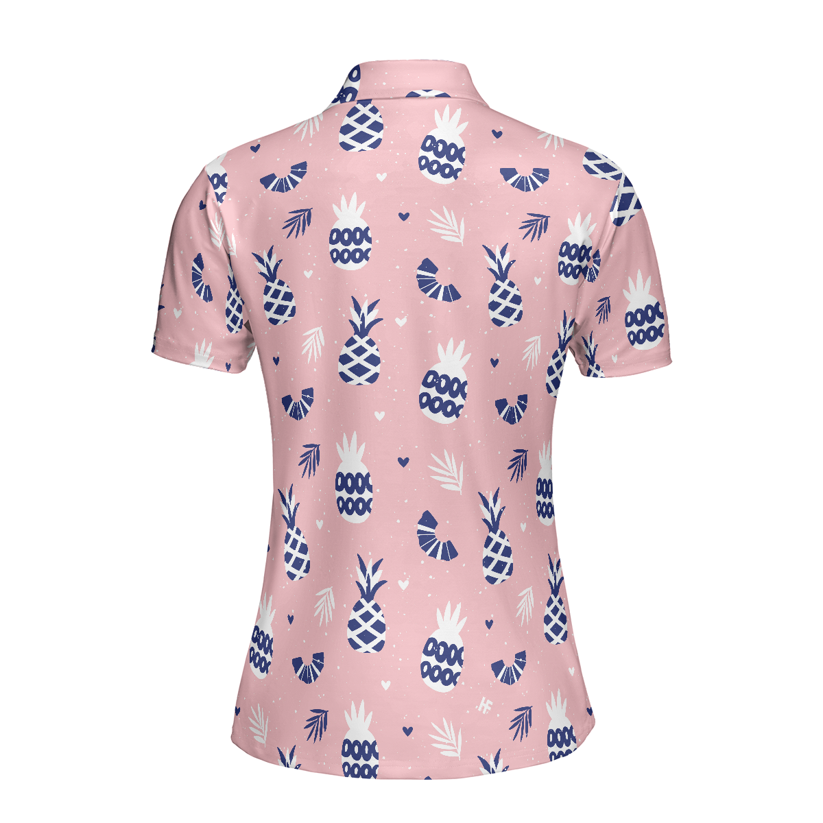 Golf Girl Summer Pattern Short Sleeve Women Polo Shirt Pink Golf Shirt For Ladies Unique Female Golf Gift - 2