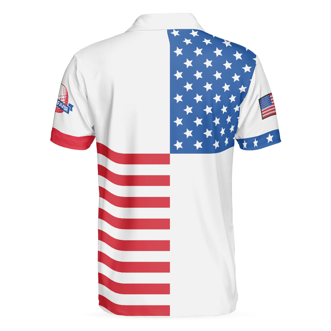 American Flag Golf V2 Short Sleeve Unisex Golf Polo Shirt Polo Shirts For Men And Women - 1