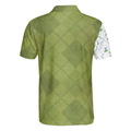 Golf Pattern Green And White Polo Shirt Golf Club Argyle Pattern Skull Polo Shirt Best Golf Shirt For Men - 2