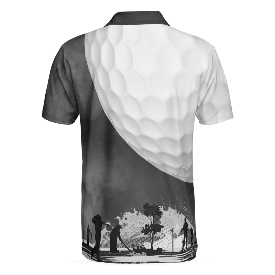 Golf Ball And Smoke Background Golf Polo Shirt Smoke Golf Player Polo Shirt Best Golf Shirt For Men - 1