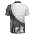 Golf Ball And Smoke Background Golf Polo Shirt Smoke Golf Player Polo Shirt Best Golf Shirt For Men - 2