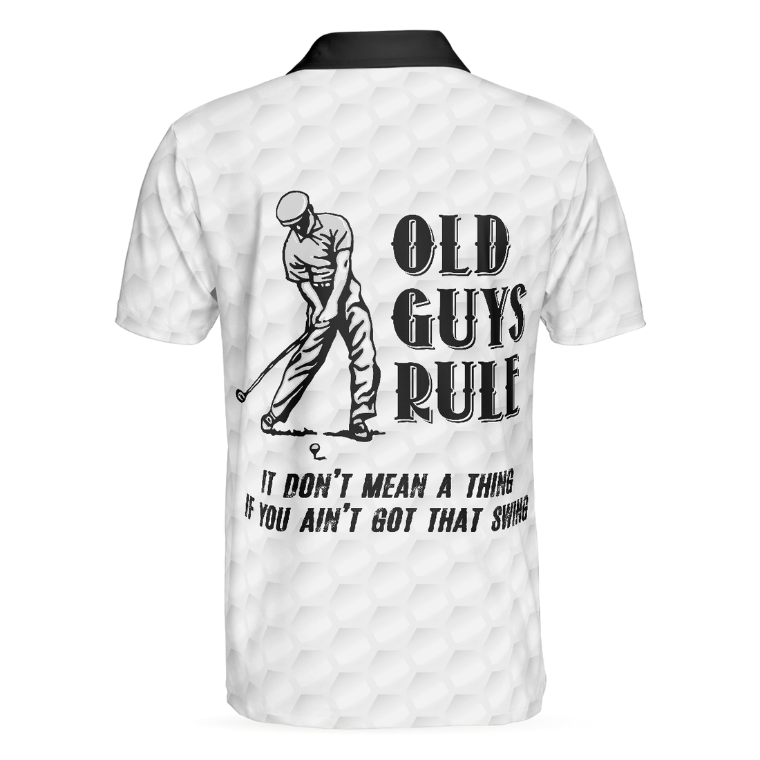 Old Guys Rule Golf Polo Shirt Golf Texture Argyle Pattern Polo Shirt Cool Golfing Shirt For Men - 1