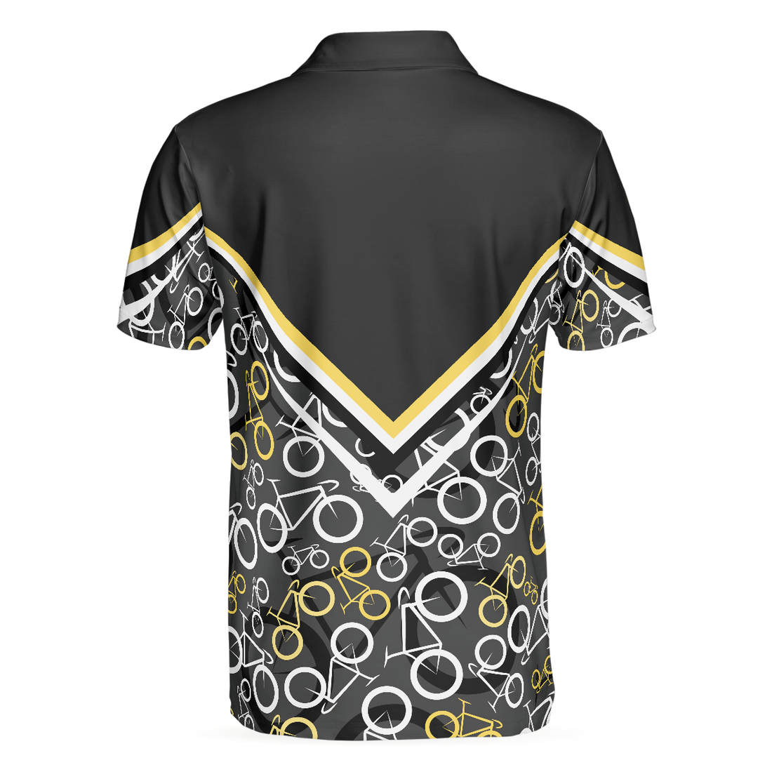 Road Bikes Pattern Polo Shirt Cycling Polo Shirt For Cyclists Sporty Cycling Shirt For Men And Women - 1