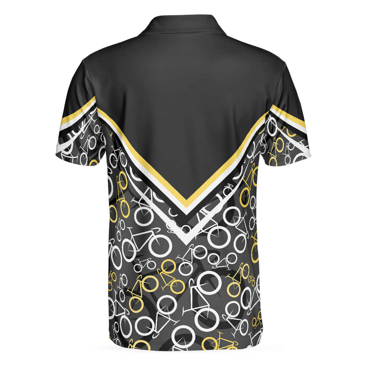 Road Bikes Pattern Polo Shirt Cycling Polo Shirt For Cyclists Sporty Cycling Shirt For Men And Women - 2