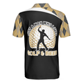 Just A Man Who Loves Golf  Beer Polo Shirt Argyle Pattern Polo Style Golfing Shirt For Men Best Drinking Golf Shirt - 2