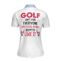 Golf Isnt For Everyone Only Cool People Seem To Like It Golf Short Sleeve Women Polo Shirt Argyle Polo Shirt - 2