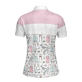 Golf Life In Pink Short Sleeve Women Polo Shirt - 2