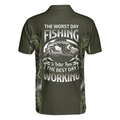 The Worst Day Fishing Is Better Than The Best Day Working Fishing Is Calling Polo Shirt Best Fishing Shirt For Men - 2