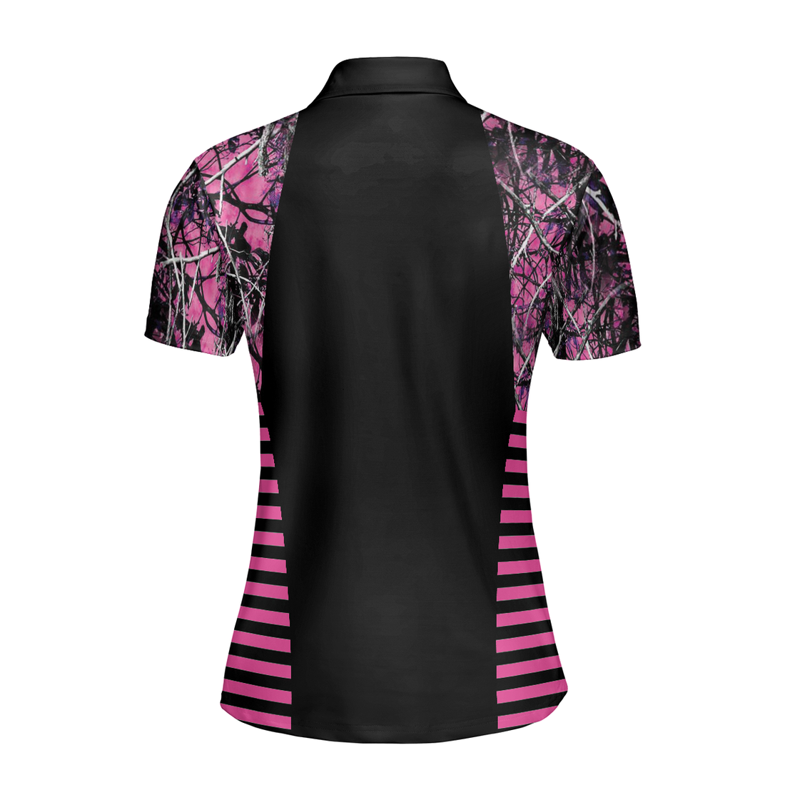 Thinning Layout Sexy Golf Girl Pink Camouflage Pattern Golf Short Sleeve Women Polo Shirt Best Golf Ladies Shirt - 1