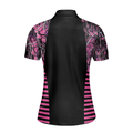 Thinning Layout Sexy Golf Girl Pink Camouflage Pattern Golf Short Sleeve Women Polo Shirt Best Golf Ladies Shirt - 2