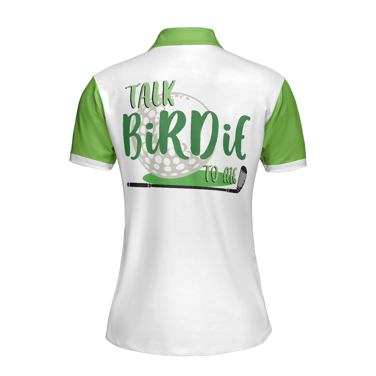 Talk Birdie To Me Golf Short Sleeve Women Polo Shirt - 3