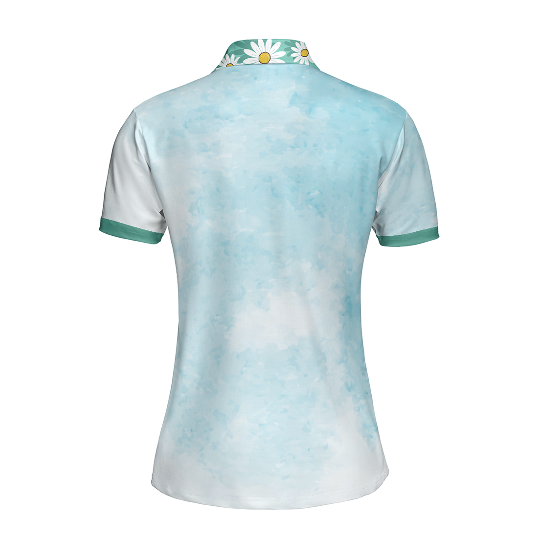 Life Is Better On The Golf Course Golf Girl Short Sleeve Women Polo Shirt Light Blue Tie Dye Golf Shirt For Ladies - 1