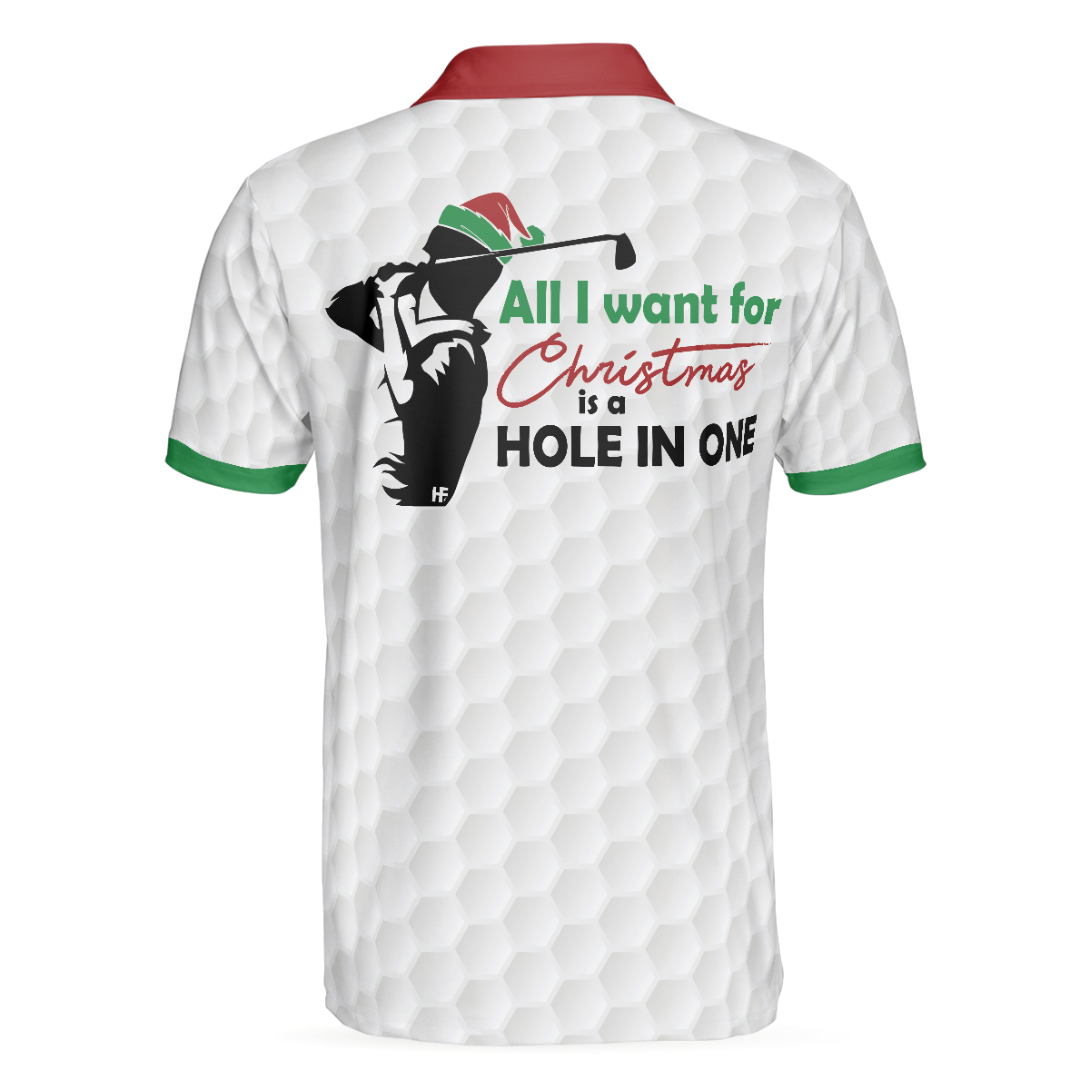 Golf All I Want Polo Shirt Christmas Gift Idea For Male Golfers Funny Christmas Themed Golf Shirt - 2