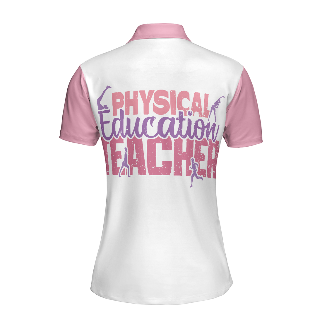 Physical Education Teacher Short Sleeve Women Polo Shirt Physical Education Teacher Appreciation Gift - 1