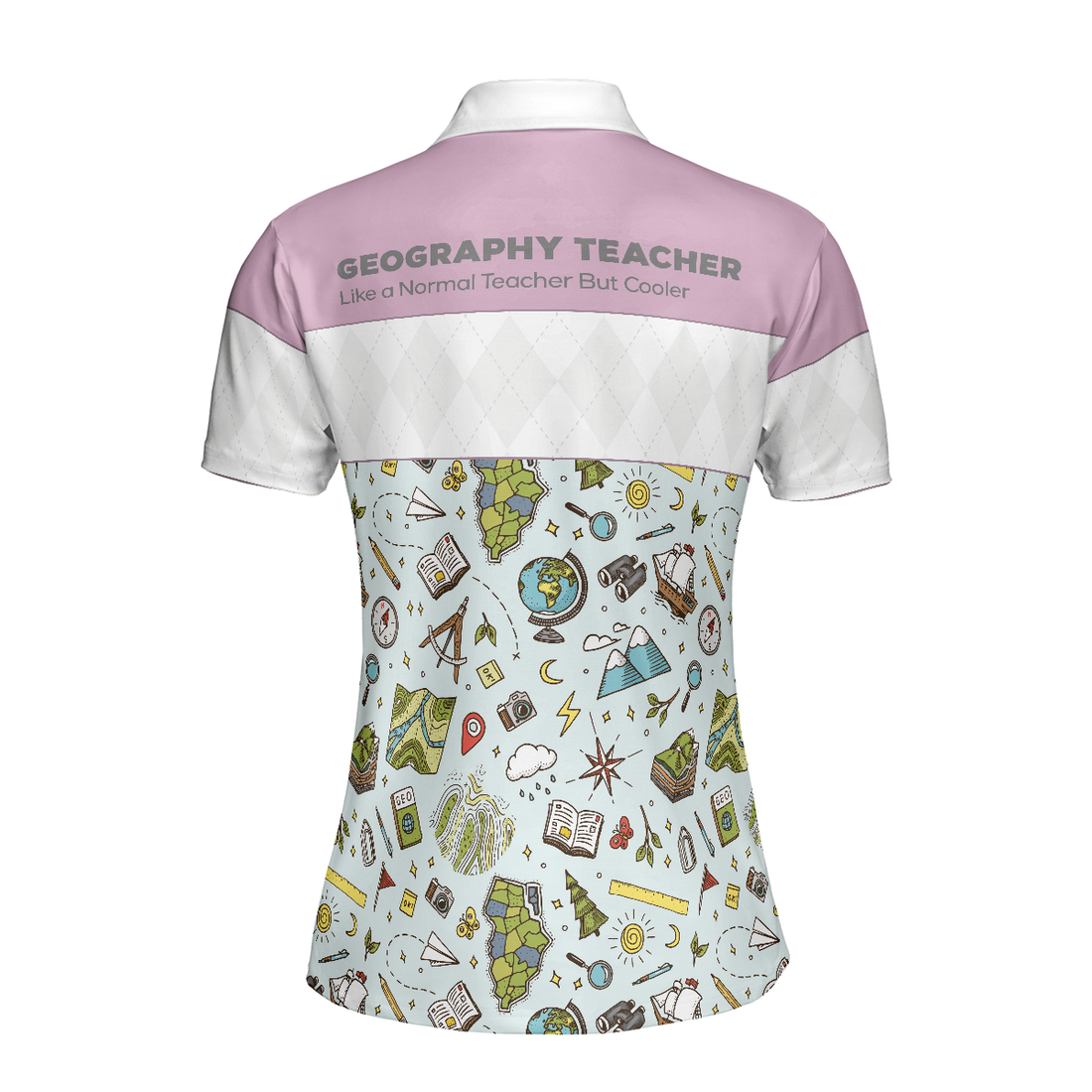 Geography Teacher Short Sleeve Women Polo Shirt - 1