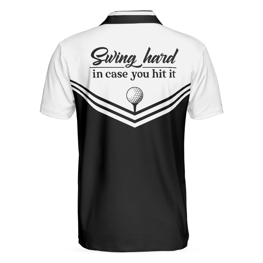 Swing Hard In Case You Hit It Short Sleeve Polo Shirt Polo Shirts For Men And Women - 1