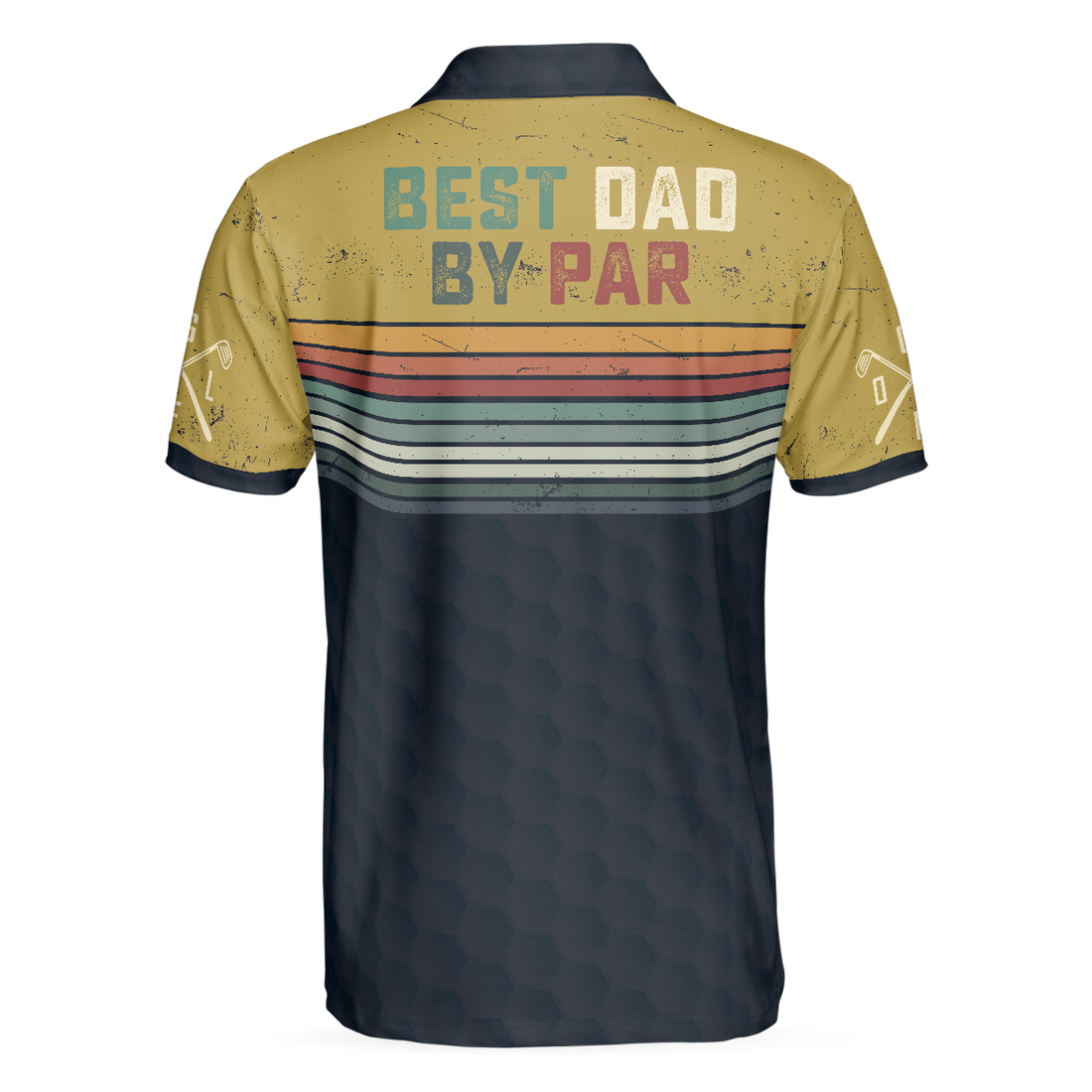 Best Dad By Par Golf Dad Polo Shirt Plus Size Golfing Polo Style shirt Best Gift For Golf Addicts Dad - 1