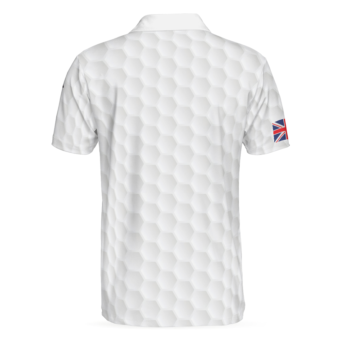 Golf Texture United Kingdom Polo Shirt Great Britain Union Jack Polo Shirt UK Golf Shirt For Men - 1