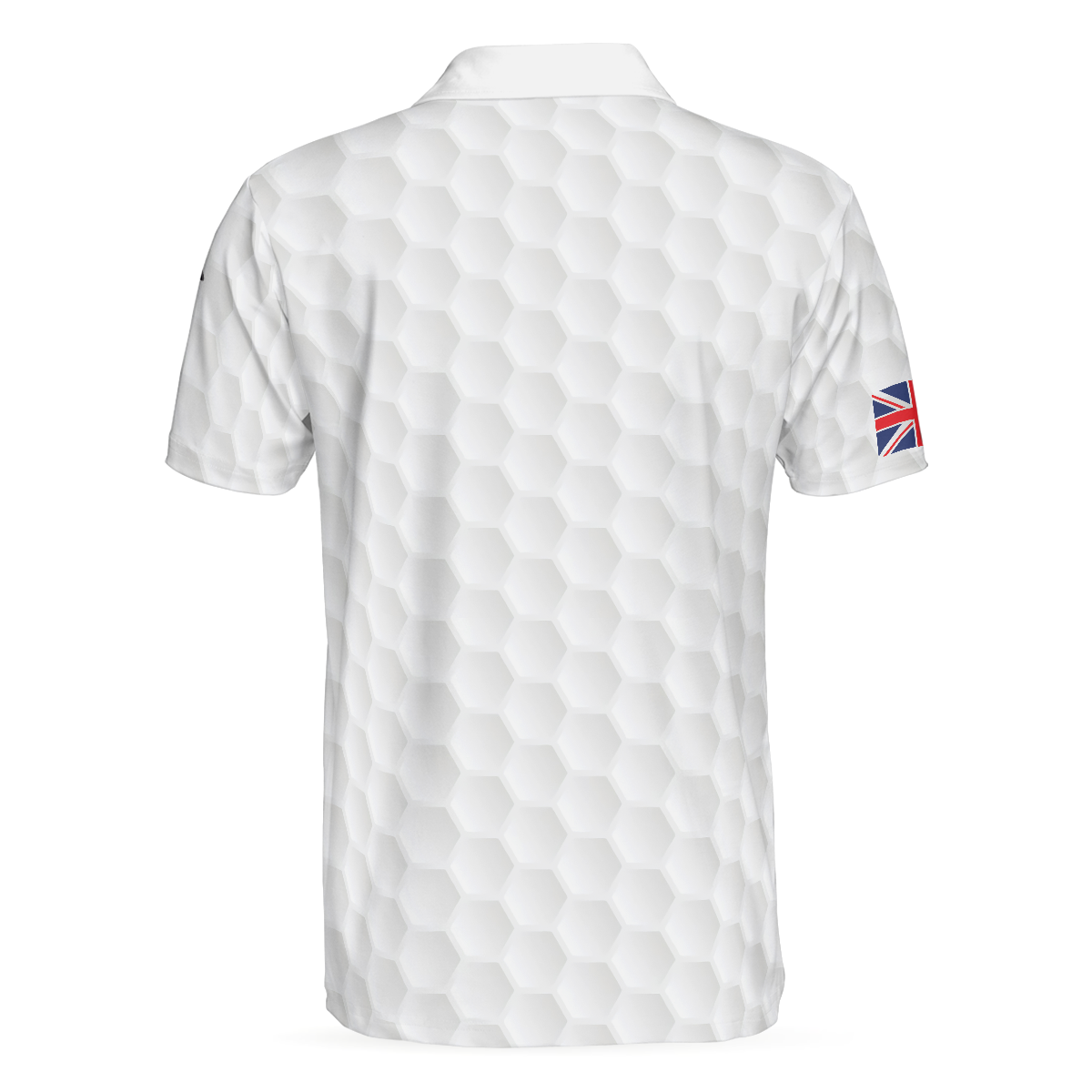 Golf Texture United Kingdom Polo Shirt Great Britain Union Jack Polo Shirt UK Golf Shirt For Men - 2