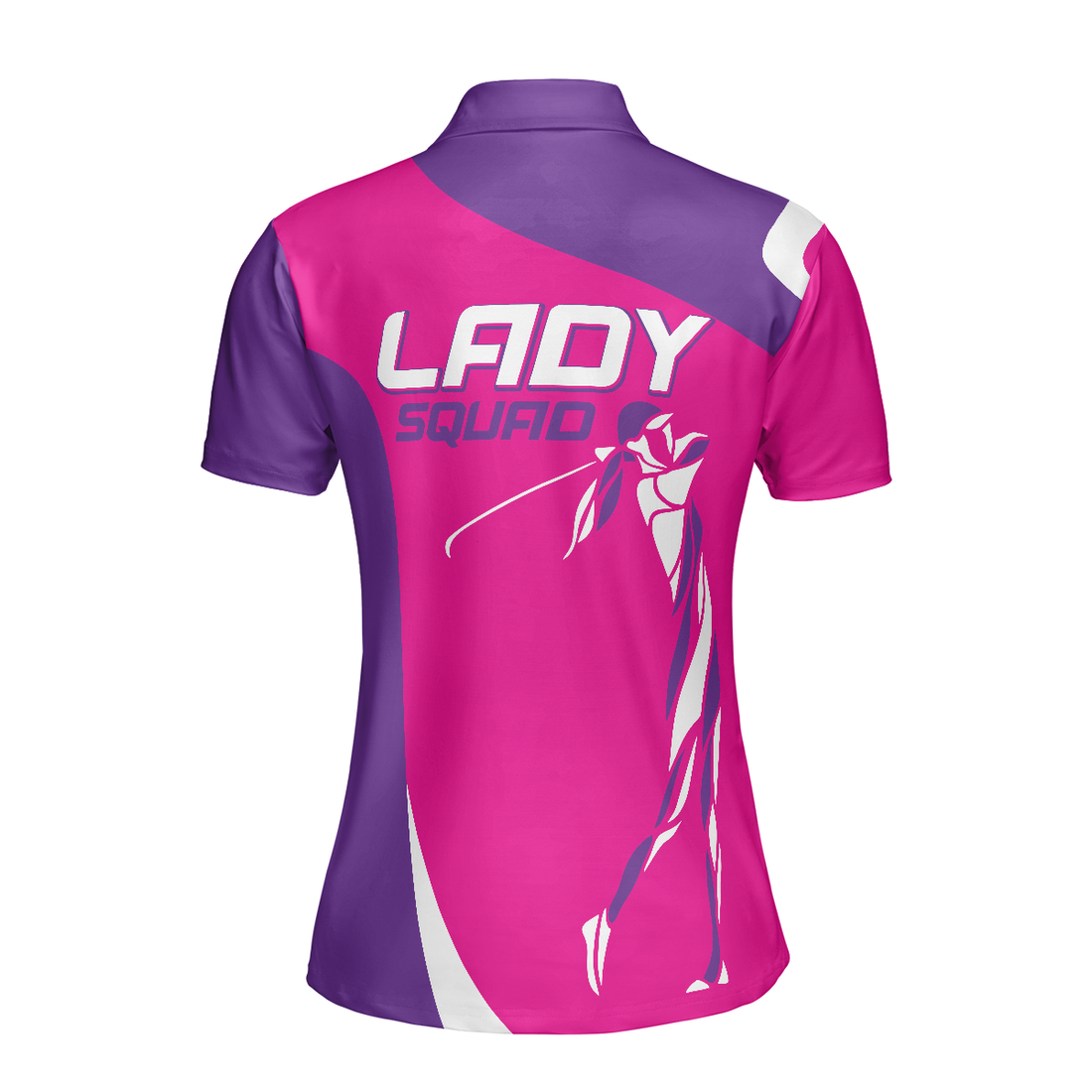 Girl Squad Golf Girl Short Sleeve Women Polo Shirt Purple And Pink Golf Shirt For Ladies Unique Female Golf Gift - 1