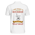 Drink Bourbon And Play Golf In 19th Golf Hole Polo Shirt For Men Golf Course And Bourbon Whiskey Golf Polo Shirt - 2