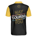 May The Course Be With You Golf Polo Shirt Galaxy Golf Club Lightsaber Polo Shirt Best Golf Shirt For Men - 2