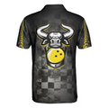 Bowling Bull Black And Yellow Short Sleeve Polo Shirt For Bowling Bull Polo Shirt Best Bowling Shirt For Men - 2