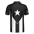 Puerto Rico Flag Black And White Polo Shirt Puerto Rican Toad Coqu Shirt - 2