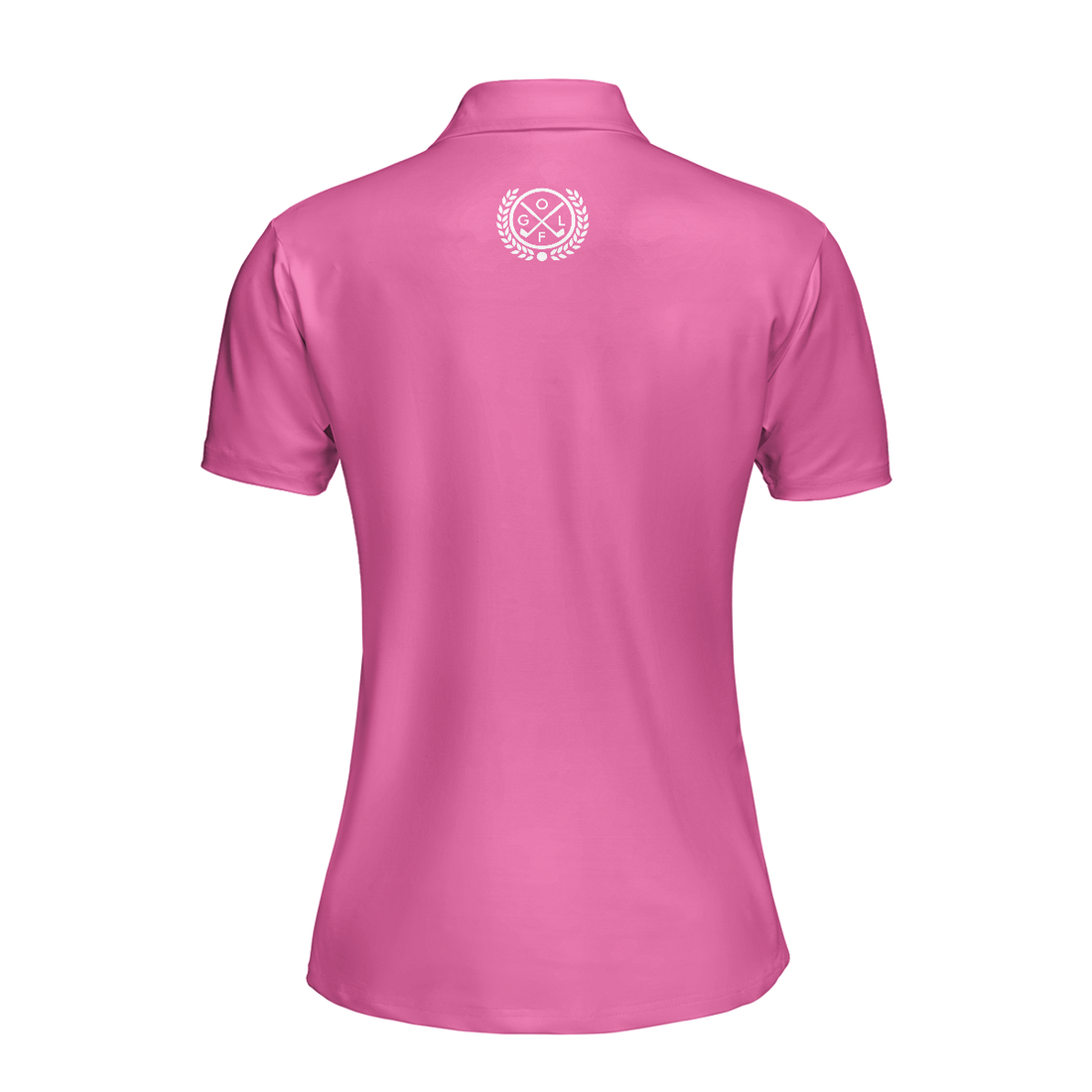 Golf Ball Texture With Pink Color Golf Short Sleeve Women Polo Shirt Pink Golf Shirt For Women - 1