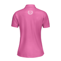 Golf Ball Texture With Pink Color Golf Short Sleeve Women Polo Shirt Pink Golf Shirt For Women - 2