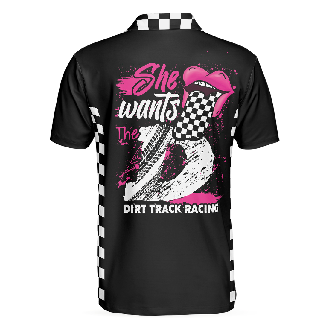 She Wants The D Dirt Track Racing Polo shirt - 1