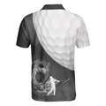 Golf Ball And Golfer With Smoke Golf Polo Shirt Smoke Golf Player Polo Shirt Best Golf Shirt For Men - 4