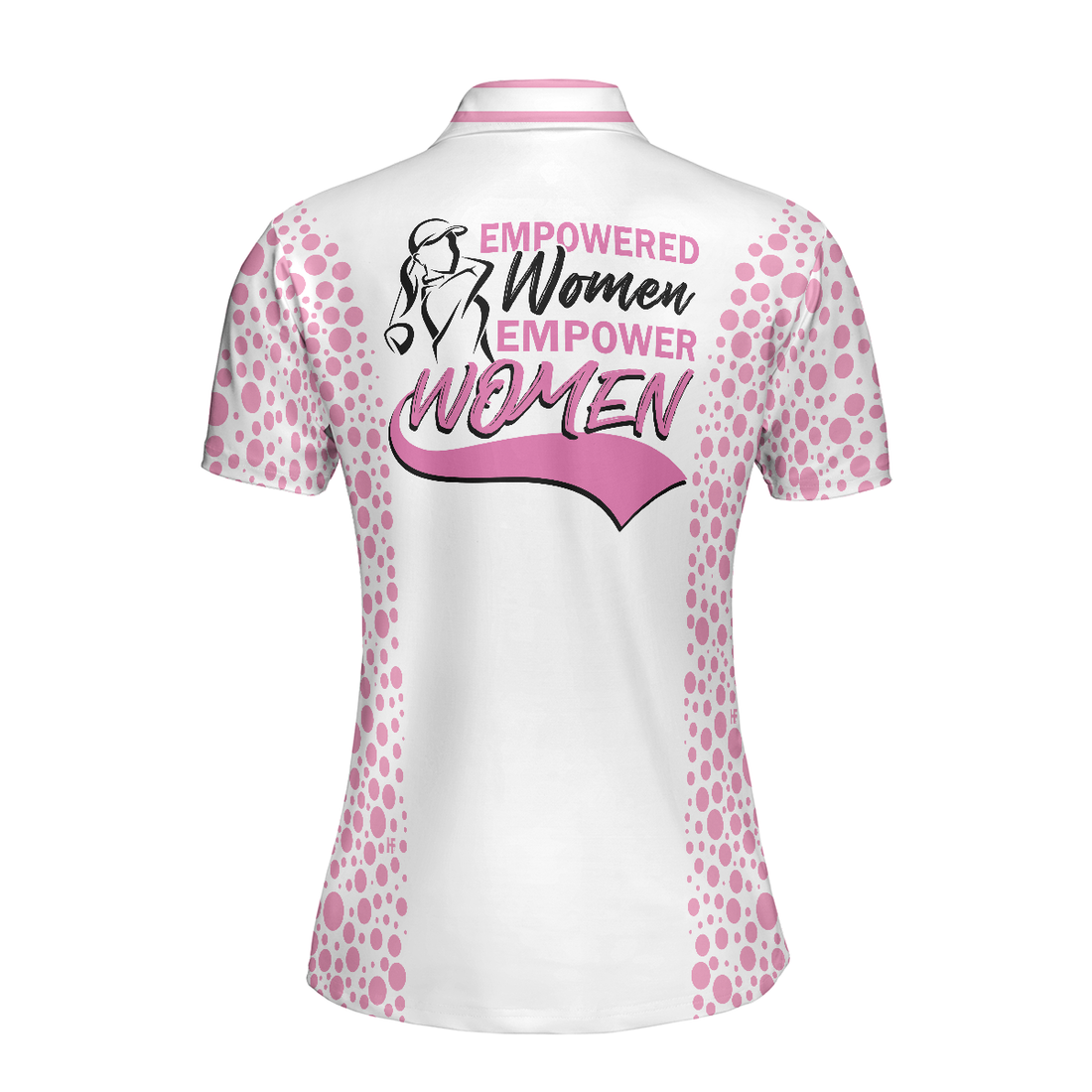 Empowered Women Empower Women Golf Pink Short Sleeve Women Polo Shirt Golf Shirt For Ladies Unique Female Golf Gift - 1