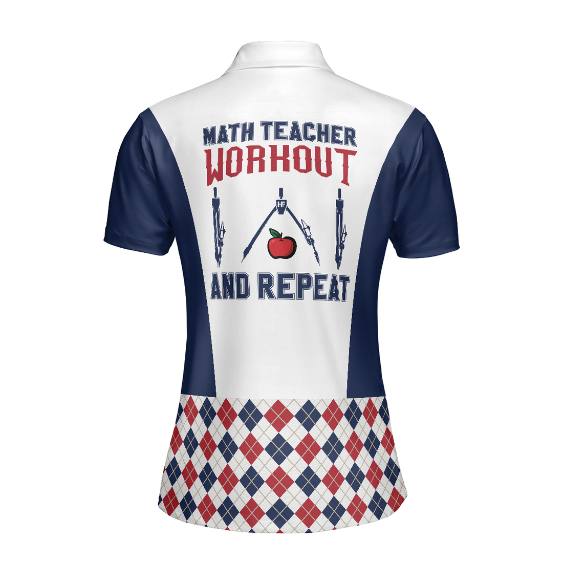 Math Teacher Workout And Repeat Short Sleeve Women Polo Shirt Cool Teacher Shirt For Girls - 1