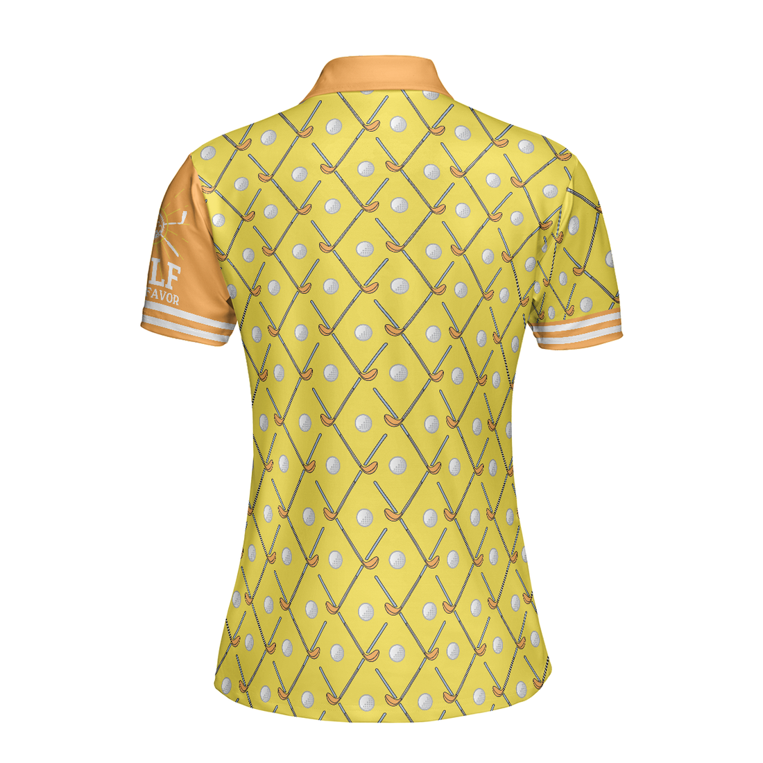 Golf Is Fore Girls Short Sleeve Women Polo Shirt Yellow Argyle Pattern Golf Polo Shirt Cool Golf Gift For Women - 1