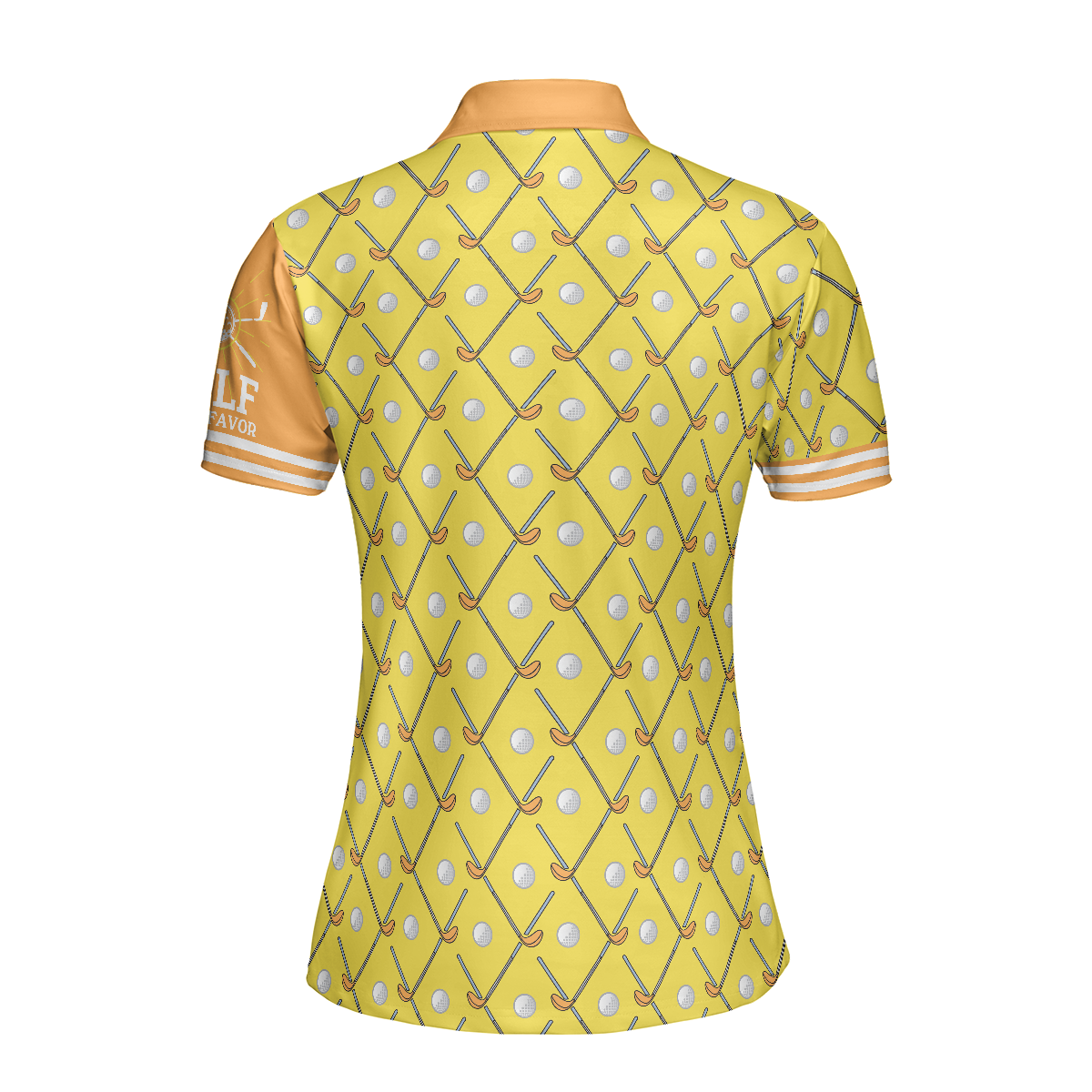 Golf Is Fore Girls Short Sleeve Women Polo Shirt Yellow Argyle Pattern Golf Polo Shirt Cool Golf Gift For Women - 2