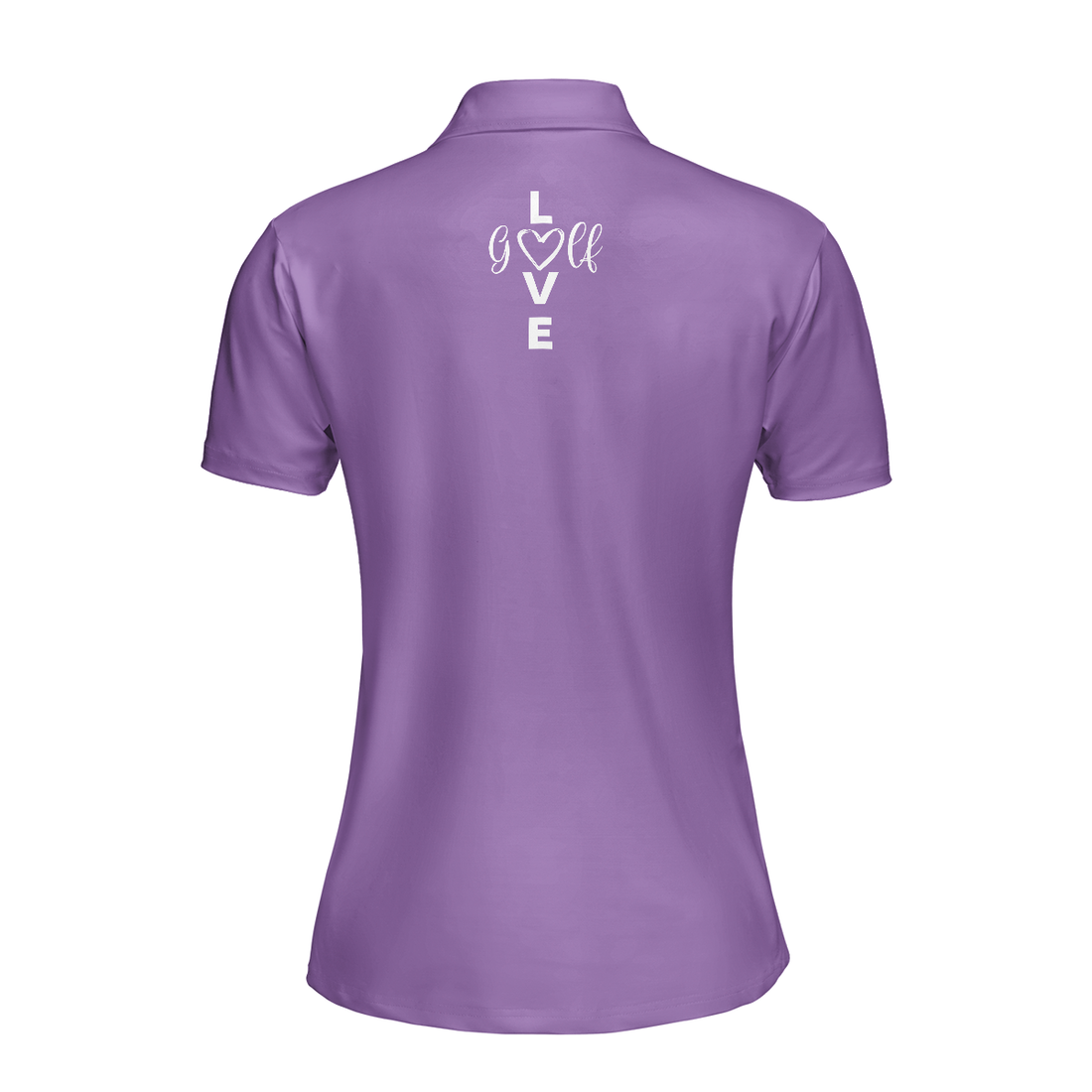 Golf Ball Texture With Roses Golf Short Sleeve Women Polo Shirt Purple Golfing Polo Shirt For Ladies - 1