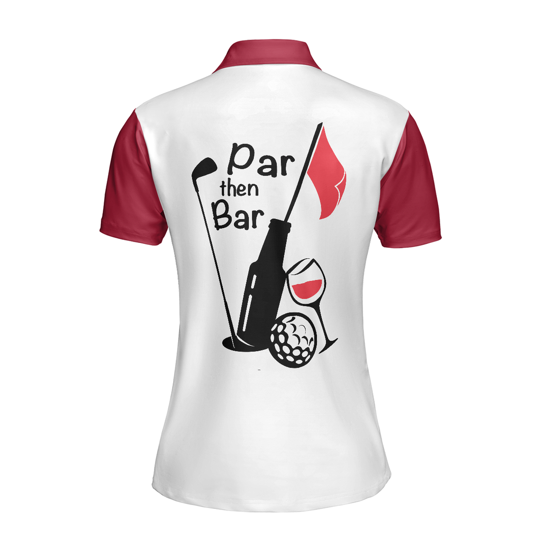 Par Then Bar Golf Short Sleeve Women Polo Shirt - 1