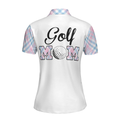 Golf Mom White Short Sleeve Women Polo Shirt Cool Golf Gift For Women - 2