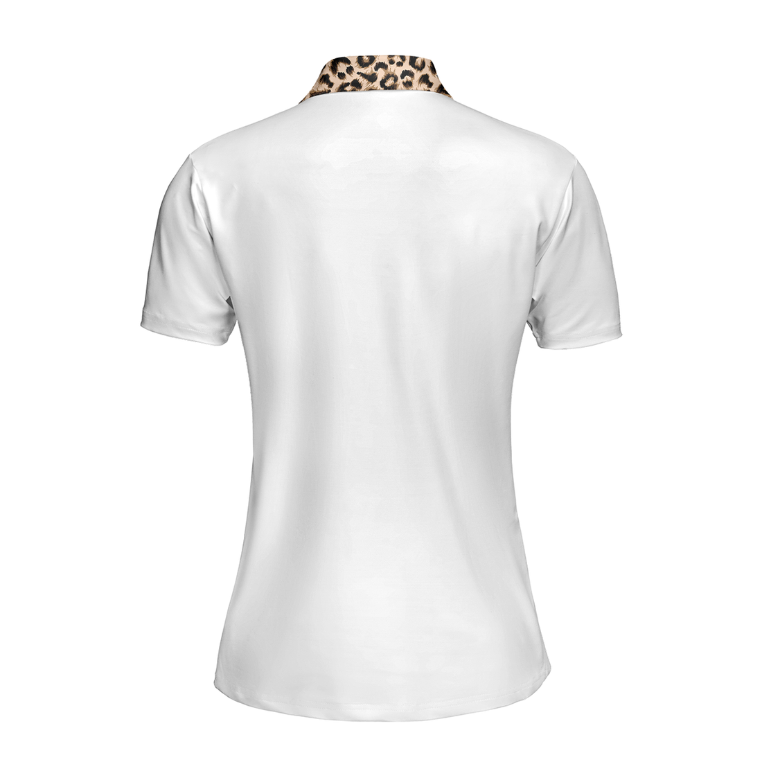 Golf Girl Leopard Pattern Short Sleeve Women Polo Shirt - 1