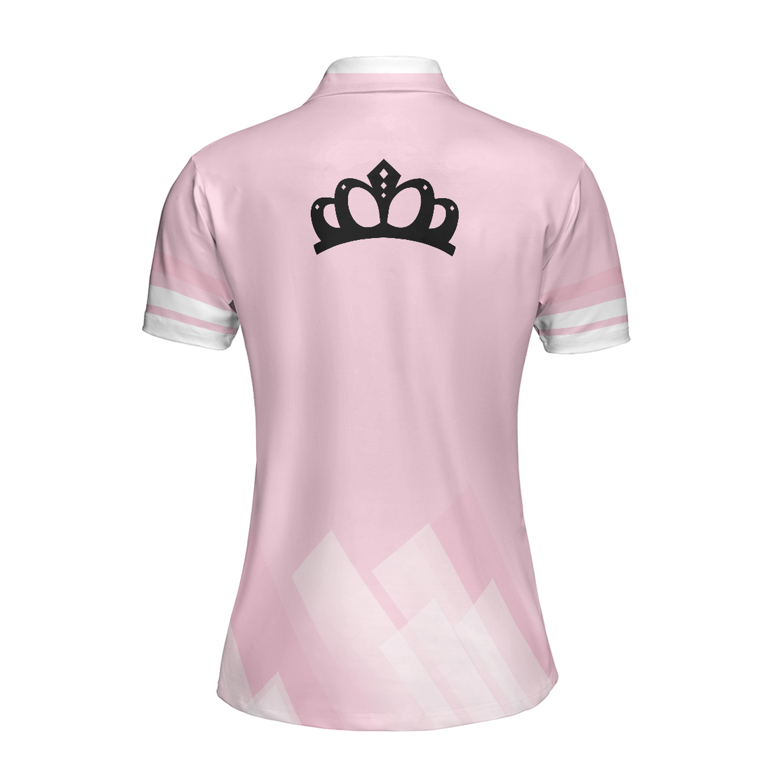 Queen Of The Court Pink Short Sleeve Women Polo Shirt Cool Tennis Shirt For Ladies - 1