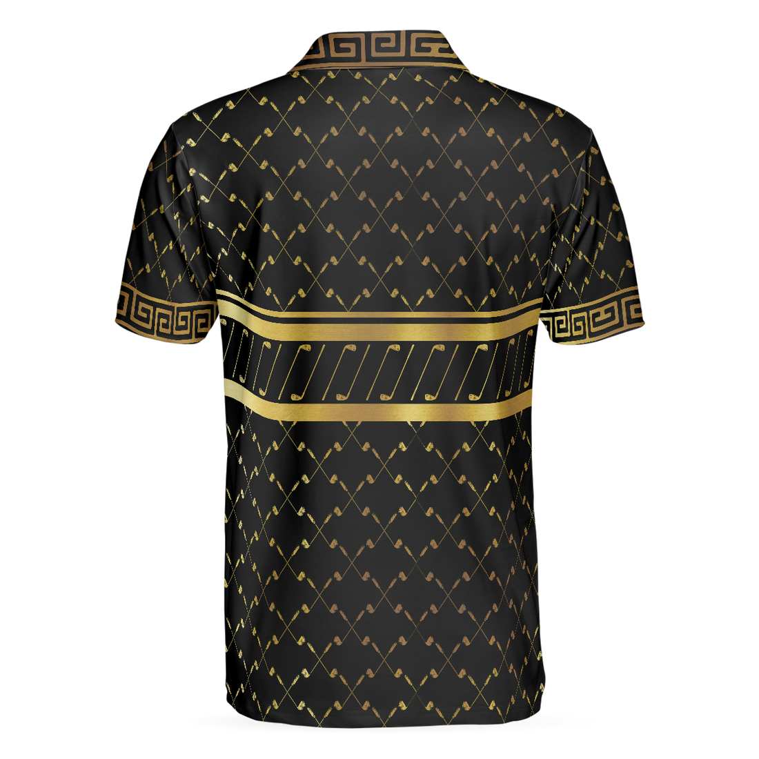 I Need My Daily Dose Of Iron Black  Gold Polo Shirt Luxury Golden Greek Golf Shirt For Men - 1